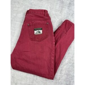 Northern Reflection Jeans Woman 13 Red Denim Vtg High Rise Relaxed Tapered Mom